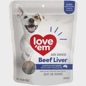 Love 'em Air Dried Beef Liver 200g