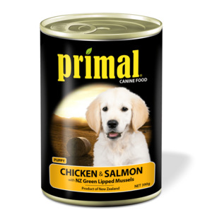Primal: Primal Puppy Dog Food Chicken & Salmon 390g Tin
