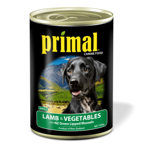 Primal: Primal Dog Canned Food Lamb & Vegetable 390g