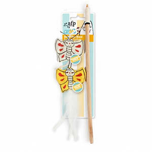 AFP Catoon Wand butterlies Cat toy