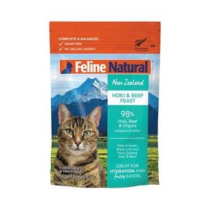K9 Natural: Feline Natural Pouch Hoki & Beef Feast 85g