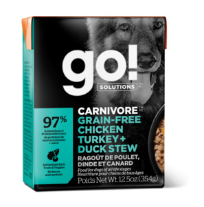 Go Now Fresh: Go! Solutions Carnivore Chicken, Turkey + Duck Stew 354g