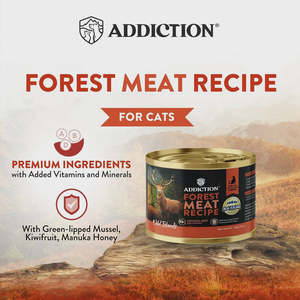 Addiction: Addiction Wild Island - Forest Meat Venison & Beef Wet Cat Food 185g