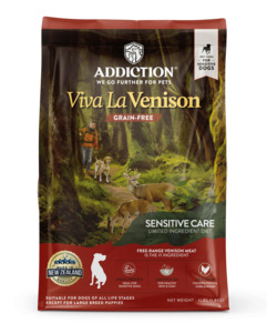 Addiction: Addiction  Viva La Venison Grain Free Dog Food