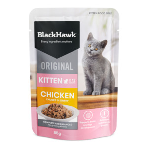 Black Hawk: Black Hawk Original Chicken in Gravy Kitten Wet Food 85g