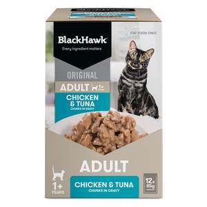 Black Hawk Original Chicken & Tuna in Gravy Wet Food 85g