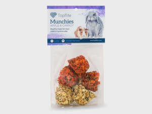Small Animals: Topflite Rabbit Apple & Carrot Munchies 3 Pack
