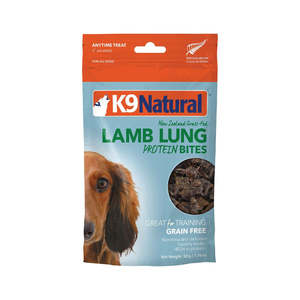 k9 Natural Air Dried Lamb Lung Protein Bites 50g