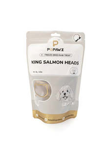 POPAWZ Freeze-Dried King Salmon Heads