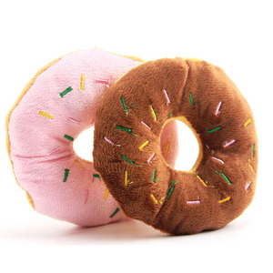 Donut Plush Pet Toy with Sound – Squeaky Interactive Toy Pet Pop