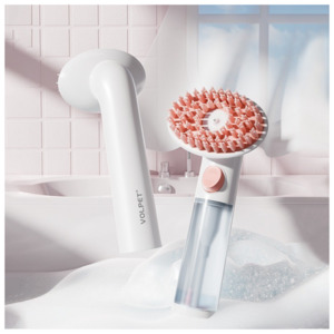 Pet Bath Brush with Long Handle – Silicone Massage Grooming Brush Pet Pop