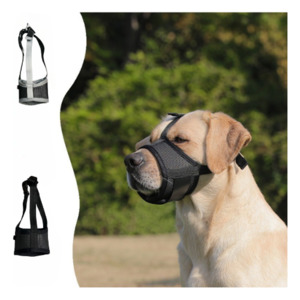 Adjustable Mesh Dog Muzzle – Breathable Velcro Pet Muzzle Pet Pop