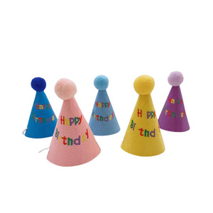 Happy Birthday Pet Party Hat – Handmade Embroidered Design Pet Pop