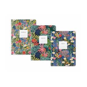 Stationery: Kaleido Notebook Set x 3 - Painted Botanicals
