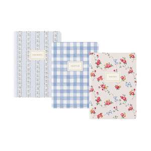 Cath Kidston Notebook Set x 3 - Floral & Check