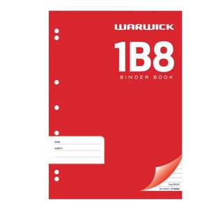 Warwick 1B8 Binder Book