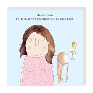 Braless Greeting Card