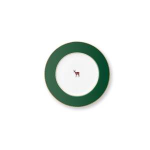 Berry Blue Sale: Love Birds Plate  17cm - Dark Green