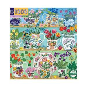 Puzzles: Eeboo Floral Cupboard 1000 pc Jigsaw