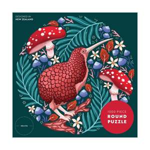 Kooky Kiwi 1000 pc Round Puzzle