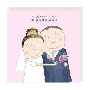 Happy Wedding Day Gorgeous People Greeting Card