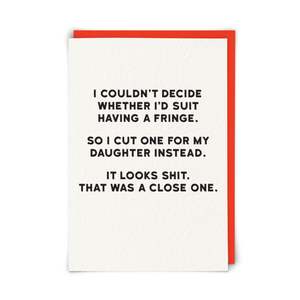 Greeting Cards: Cut Fringe Greeting Card