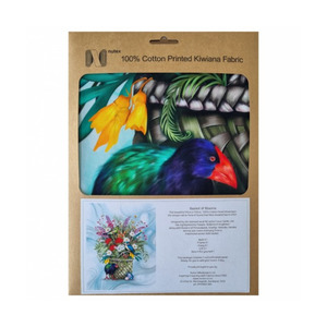 Art And Craft: Kiwiana Fabric Panel - Basket & Blooms