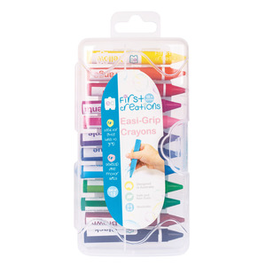 Stationery: EC First Creations Easy Grip Crayons Set 12
