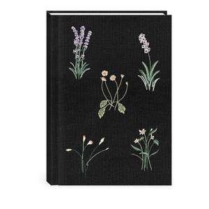 Floral Black - Fabric Journal