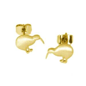 Jewellery: Kiwi Studs - Gold