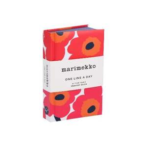 Marimekko One Line A Day Journal - Red
