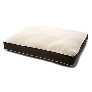 Bed: Dog Bed - DogGone with Sherpa - Brown