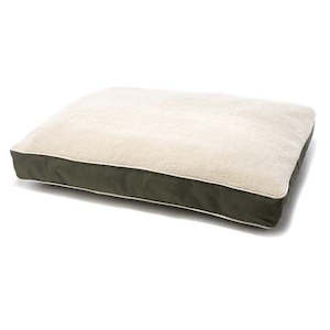 Dog Beds -Dog Gone Smart Olive with Sherpa Medium (85 x 65cm)