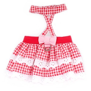Jackets And Jumpers: Katelyn Dog Sundress Red Gingham
