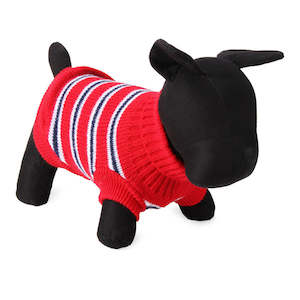 Jackets And Jumpers: Red Stripe Dog Jumper