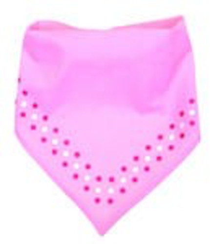 Jackets And Jumpers: Pet Attire Pink Dog Bandana with Polka Dots
