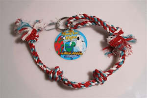 Dog Toys: Rope Tug hanging- 4 Knot