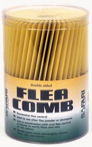 Dog Grooming Tools And Shampoos: Safari Flea Comb - Plastic (Pkt-100)
