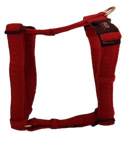 Dog Harnesses: Dog Harness - Dog Gone NanoSuede Luxurious Red