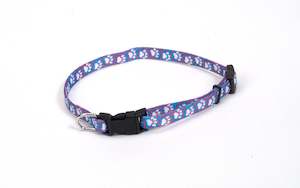 Petite Dogs Collar And Lead Range: Li'l Pals Blue Paws Dog Collars