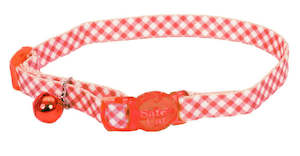 On Sale: Red Checkered Cat Collar