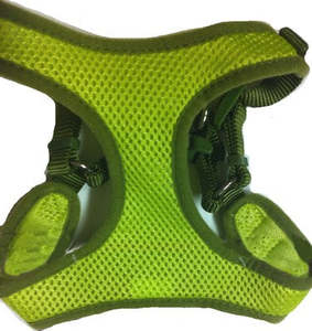 Coastal Comfort Soft Mesh Step in Dog Harness Lime