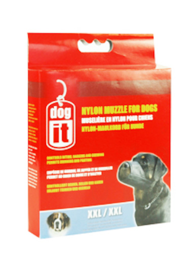 Train: Dogit Nylon Muzzle Black XX-Large 30cm