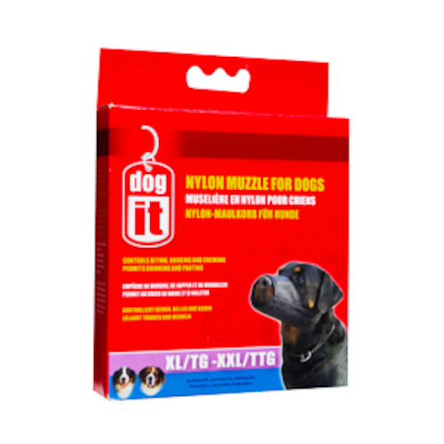 Dogit Nylon Muzzle Black XX-Large 24cm