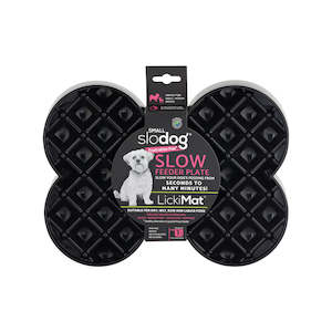 Slodog - Slow Feeder Plate - Bone Black