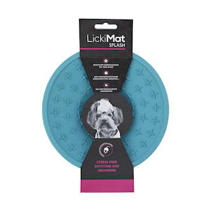 Dog Bowls And Accessories: LickiMat Splash - Blue