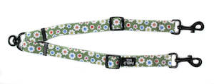 Smiley Flowers - Adjustable Leash Splitter - SMALL
