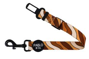 Car Seat Buckles: Espresso Swirls- Car Restraint- Small