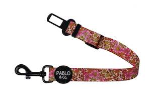 Car Seat Buckles: Pink Posies- Car Restraint- Small