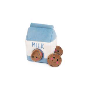 Interactive Toys: Zippy Paws Burrow Dog Toy - Milk and Cookies